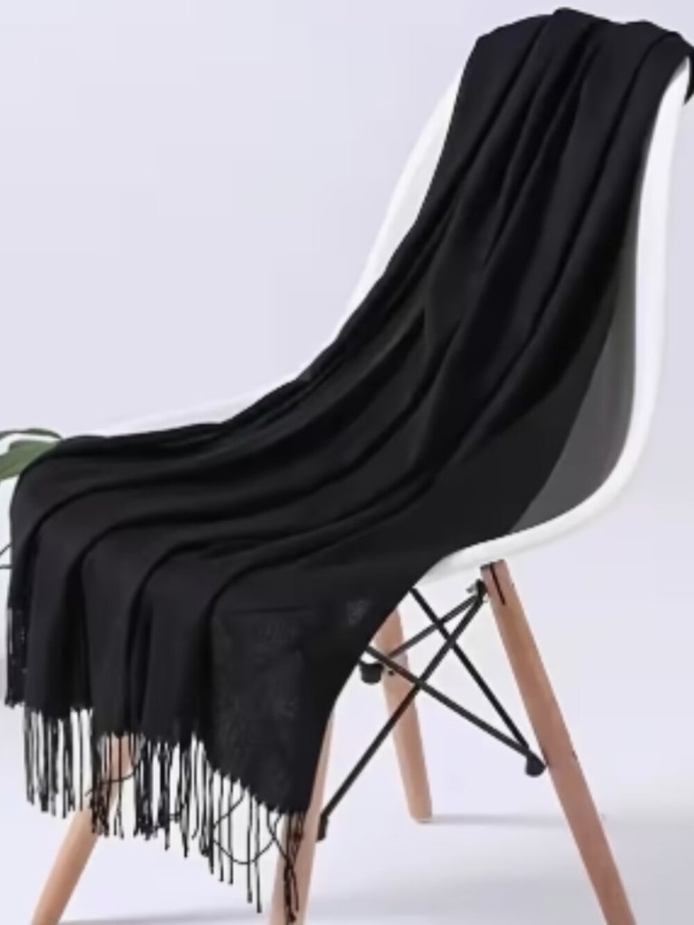 Beautiful NEW Lightweight Ultra Soft, Semi-Sheer Black Scarf/Wrap